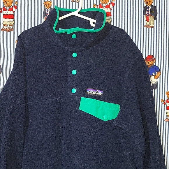 Patagonia Jackets & Blazers - PATAGONIA SYNCHILLA BLUE/GREEN SMALL LIGHTWEIGHT